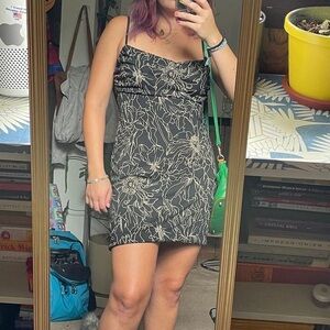 Black mini summer dress